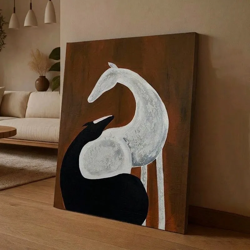 Silent Sands Handmade Canvas Wall Painting media 1