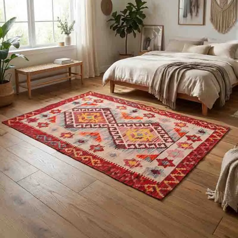 Pattern Play Cotton Hand Woven Cotton Rug media 5