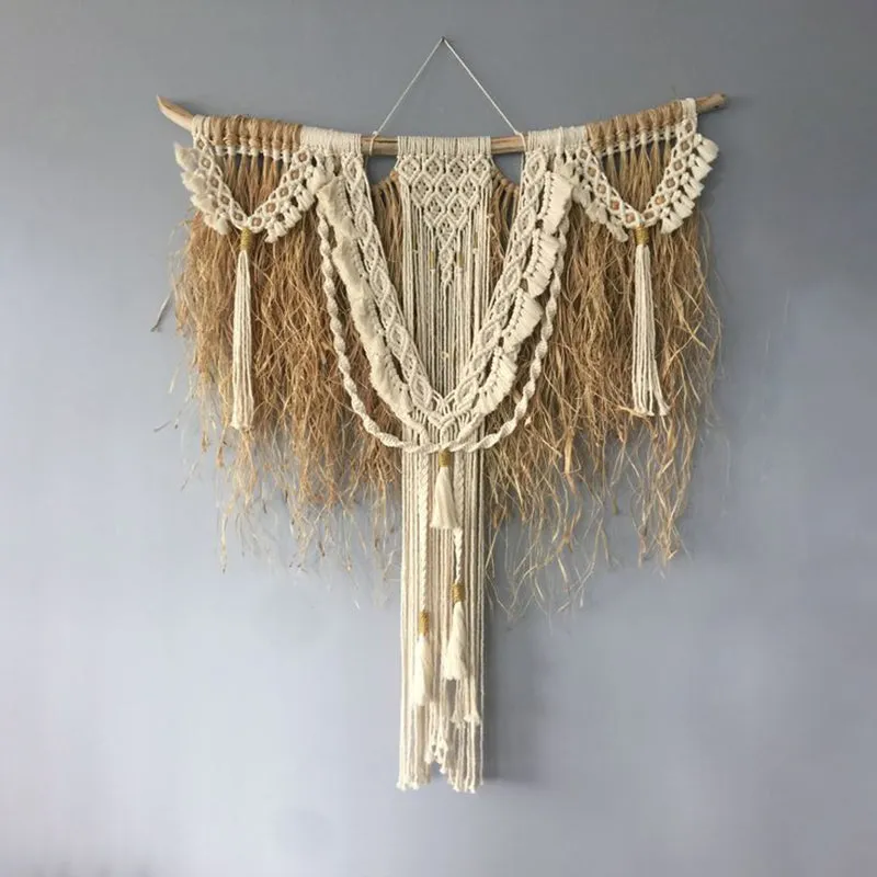 Willow Knot Macrame Raffia Wall Accent media 1