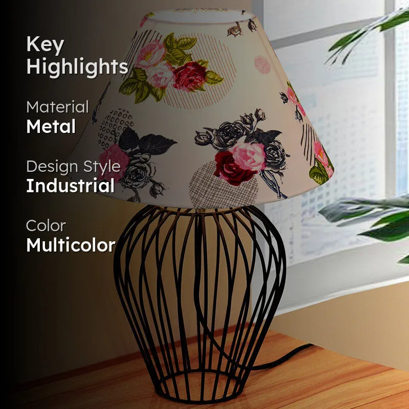 Spire Curve Rosa Metal Table Lamp - Multicolor media 2
