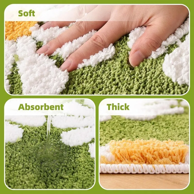 Olive Blossom Meadow Bathmat media 8