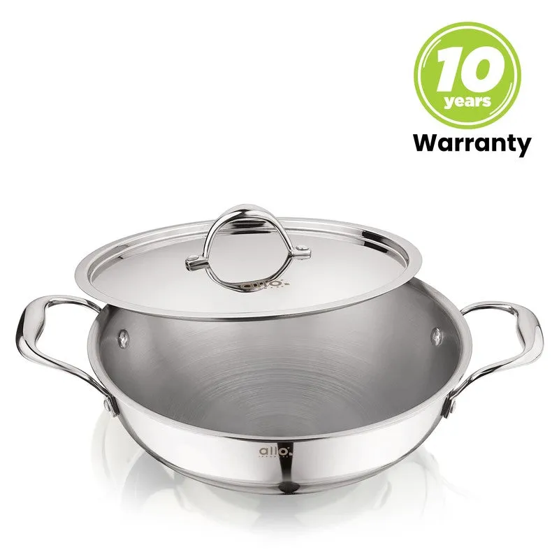 Suko Induction Safe Kadhai With Lid - 2000 mL / 9 Inches media 8