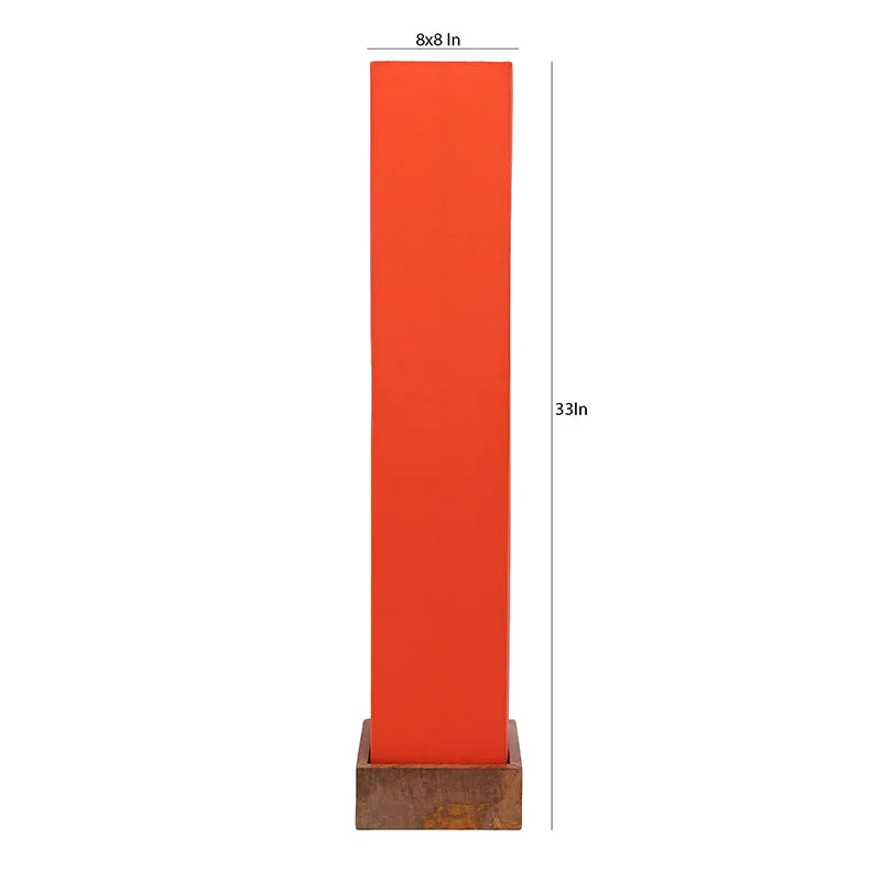 Aamiya Wooden Tower Floor Lamp - Orange media 5