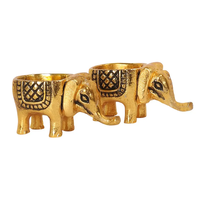 Trunk & Flame Tea Light Holder - Set Of Two media 4