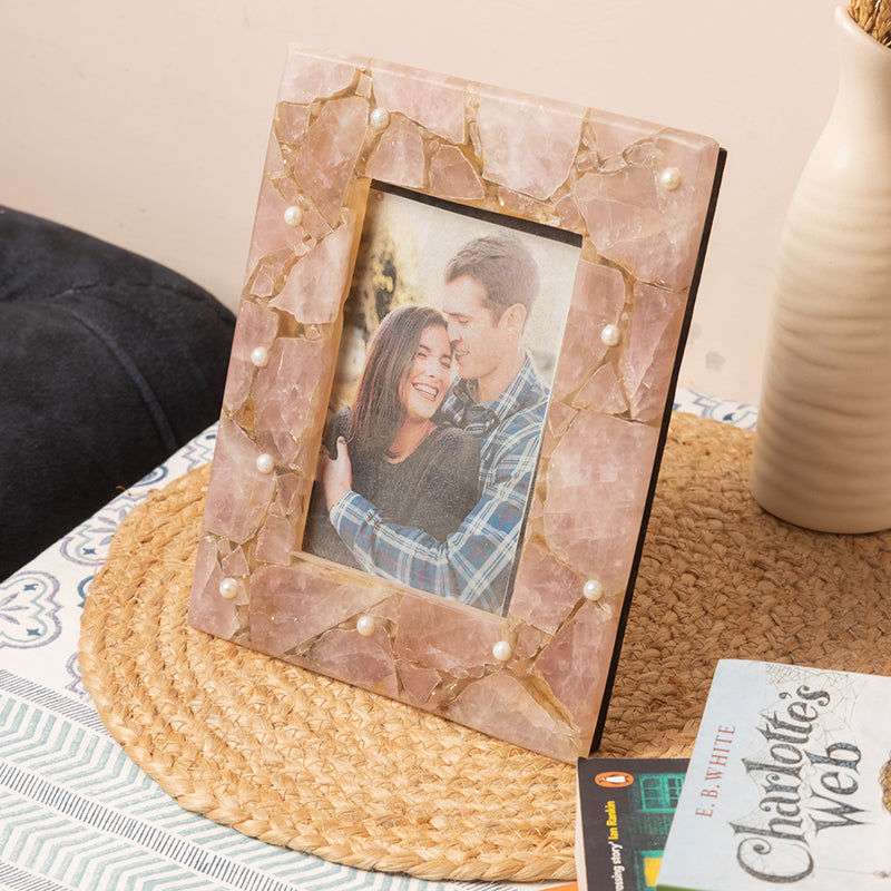 Amore Rose Quartz Photo Frame