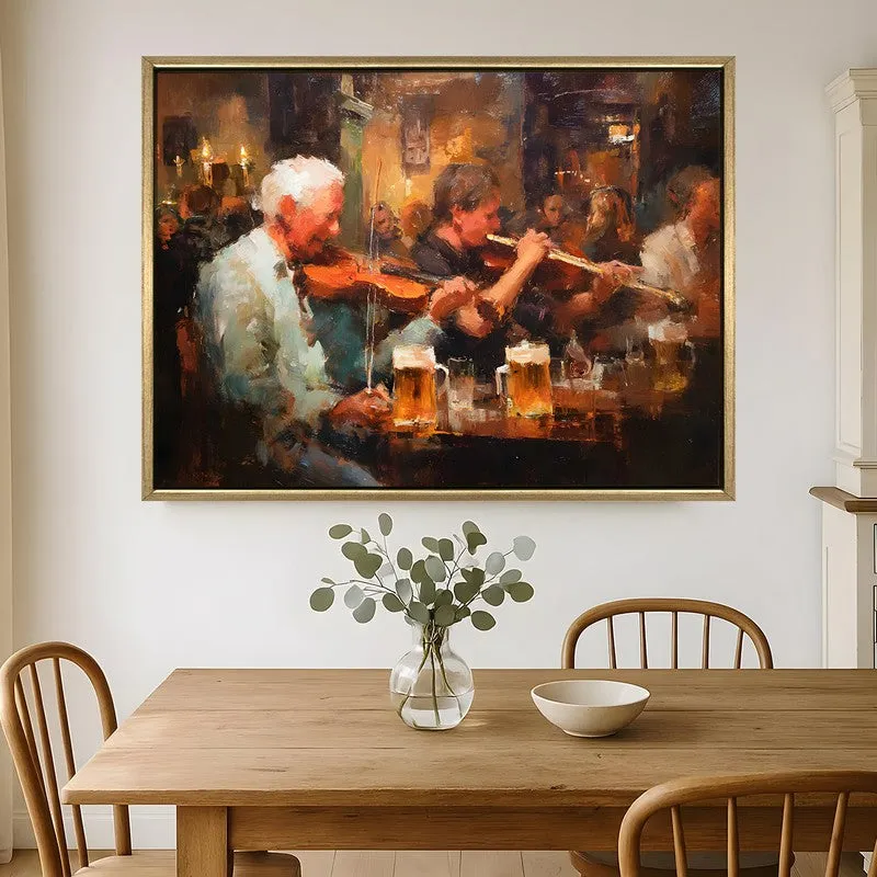 Mugside Music Canvas Wall Painting With Frame media 1