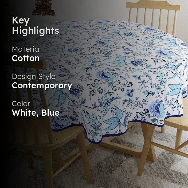 Muhina Table Cover (Blue) - Four Seater media 2