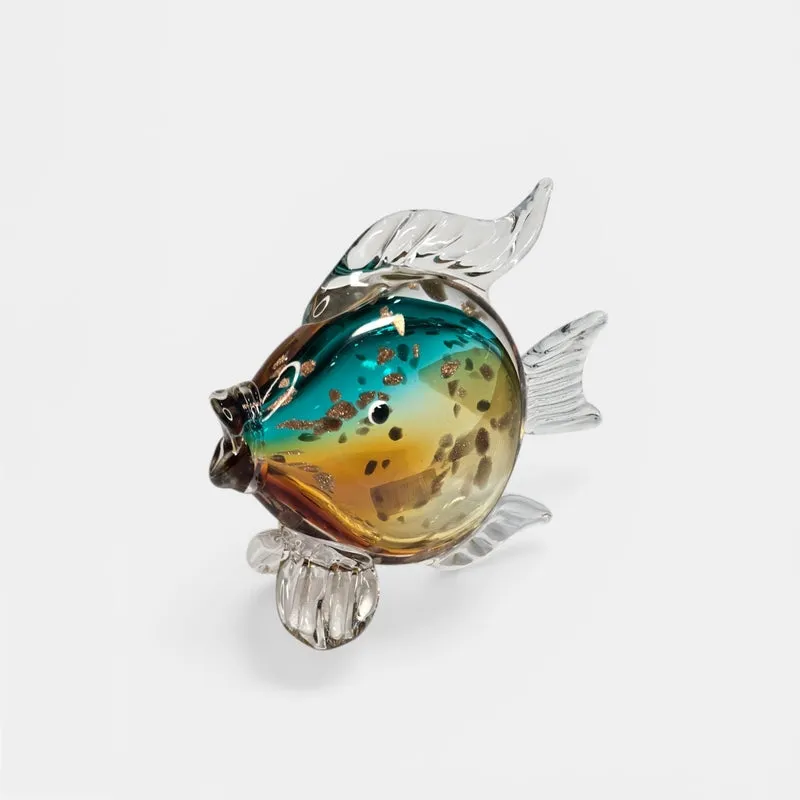 Coastal Charm Glass Showpiece - Yellow & Blue media 4