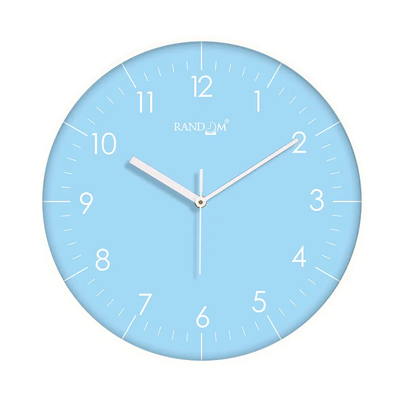 Benot Silver Analog Wall Clock - Baby Blue - 3