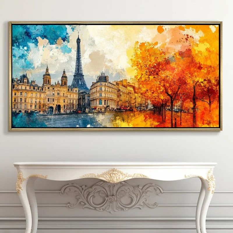Echoes of Autumn Canvas Wall Painting With Frame media 5