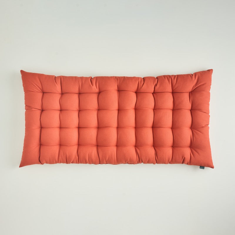 Travis Cotton Floor Cushion - Terracotta Brown media 5