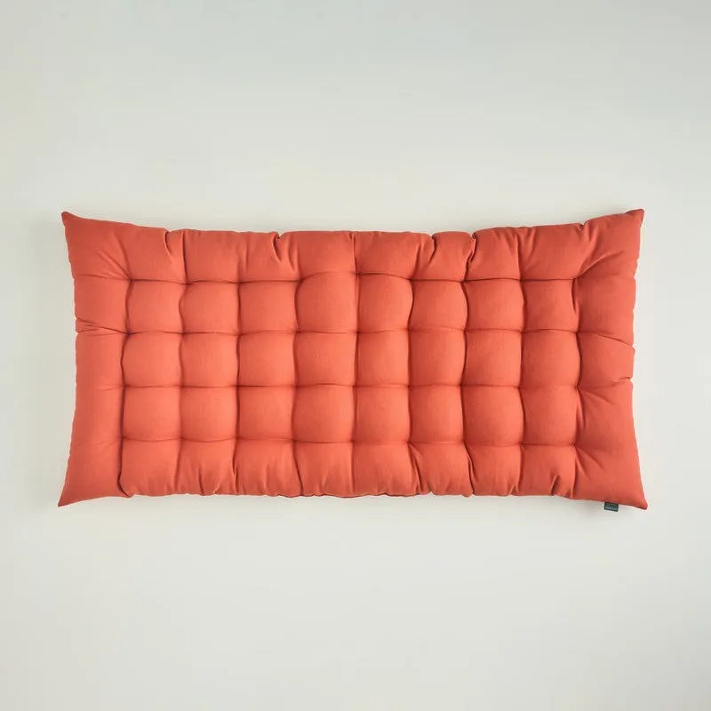 Travis Cotton Floor Cushion - Terracotta Brown media 5