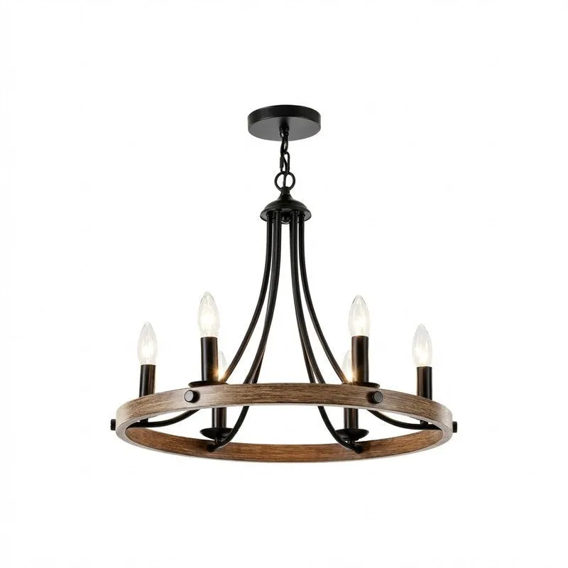 Clarion Metal Chandelier media 4