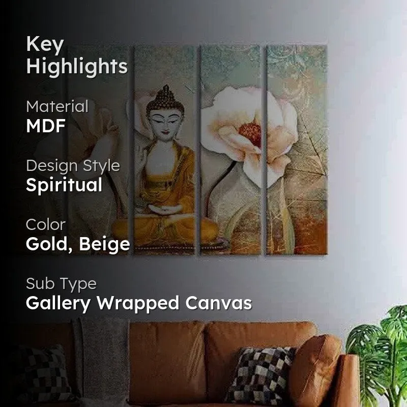 Lord Buddha Wall Art - Five Piece Set media 2