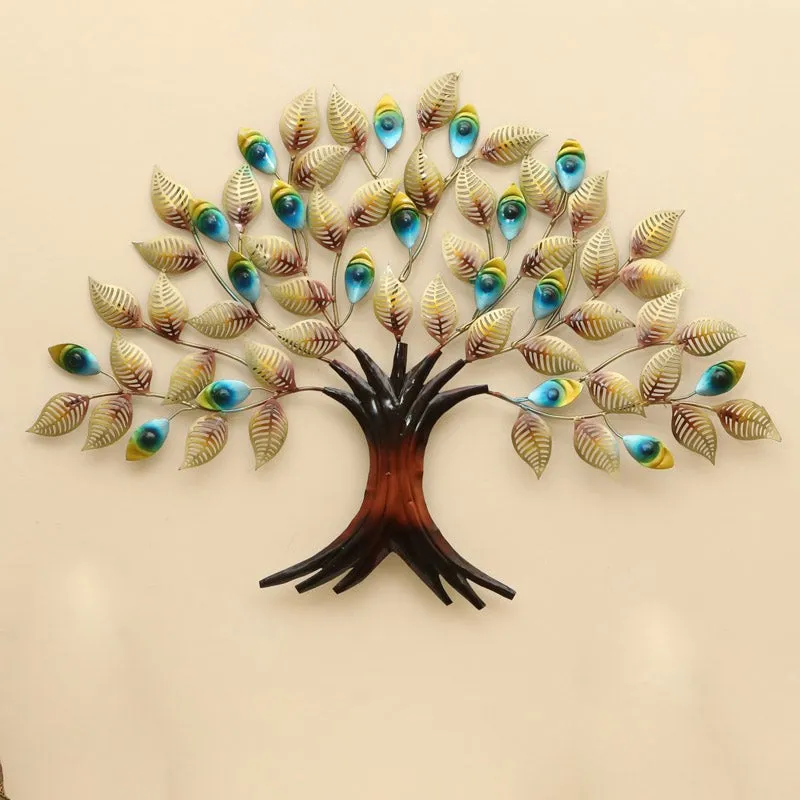 Peacock Leaves Metal Wall Accent media 1