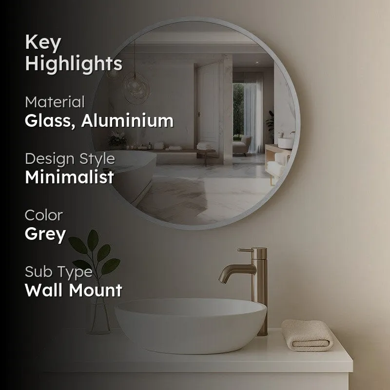 Evara Wall Mirror With Aluminium Frame media 2