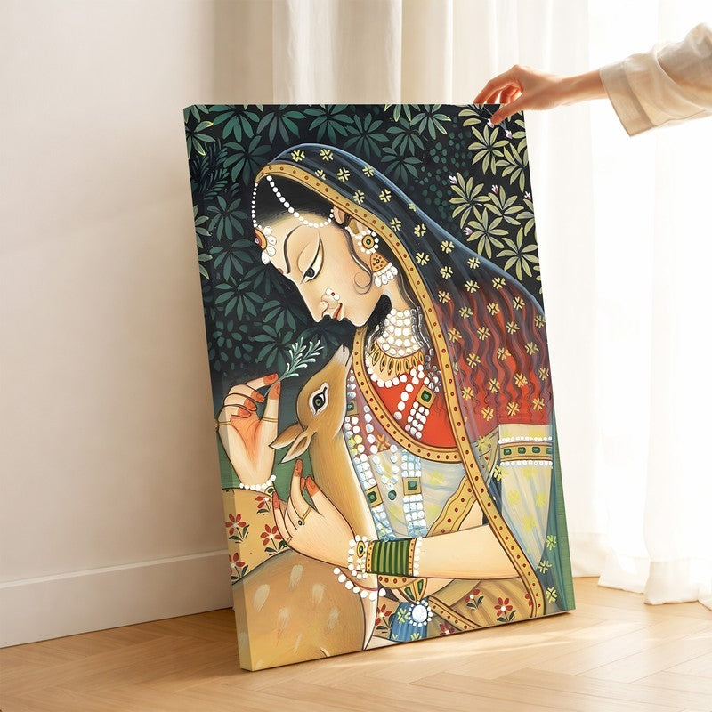 Rajasthan Princess Canvas Wall Art & Paintings