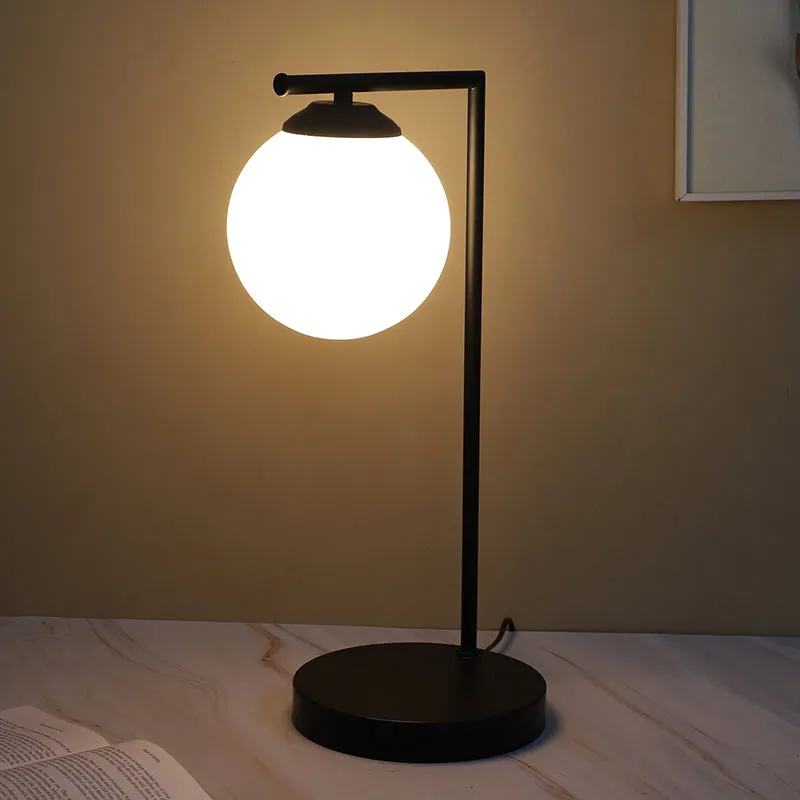 Petit Rayon Solid Iron Moon LED Table Lamp - White,Black media 4