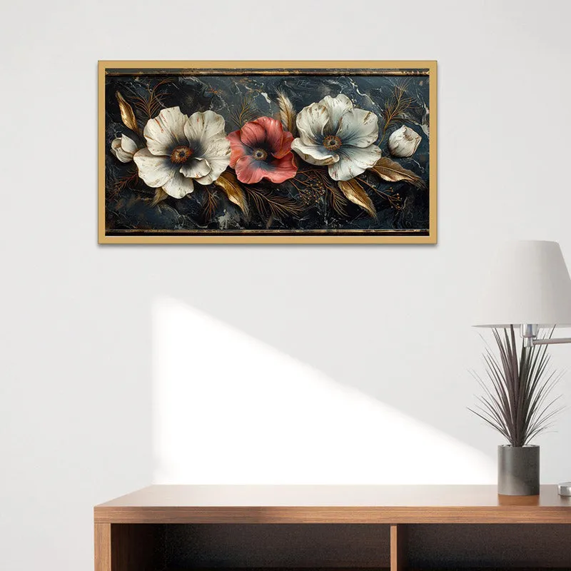 Talitha Floral Wall Painting With Frame media 1