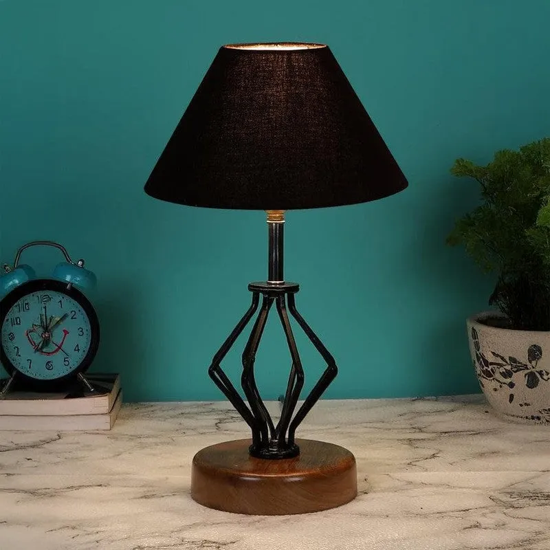 Firefly Fabric Table Lamp - Black,Brown media 1