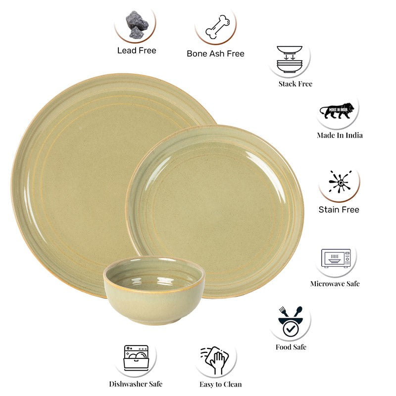Estia Dinner Set (Olive Green) - 12 Piece Set media 7