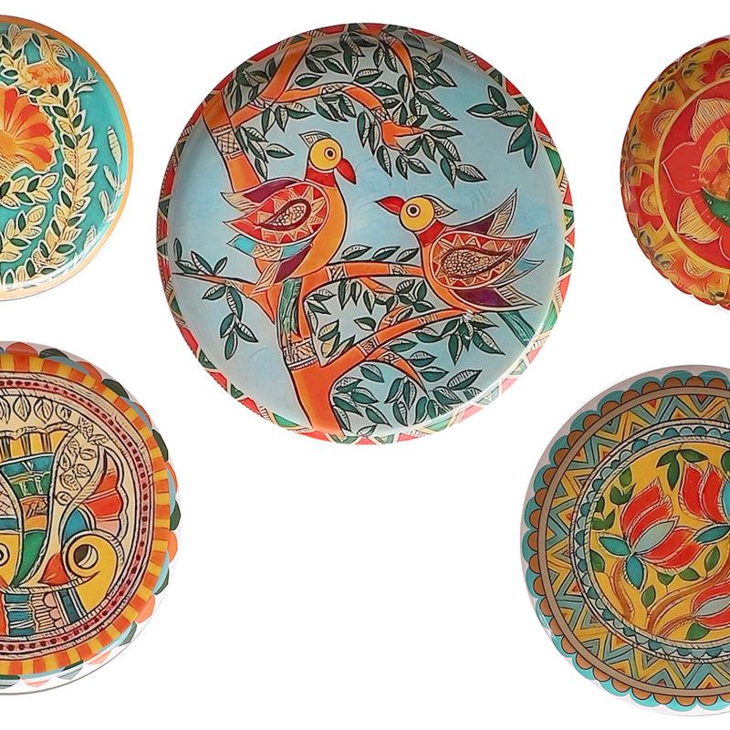 Mural Bageecha Wall Plate - Set Of Five image 3