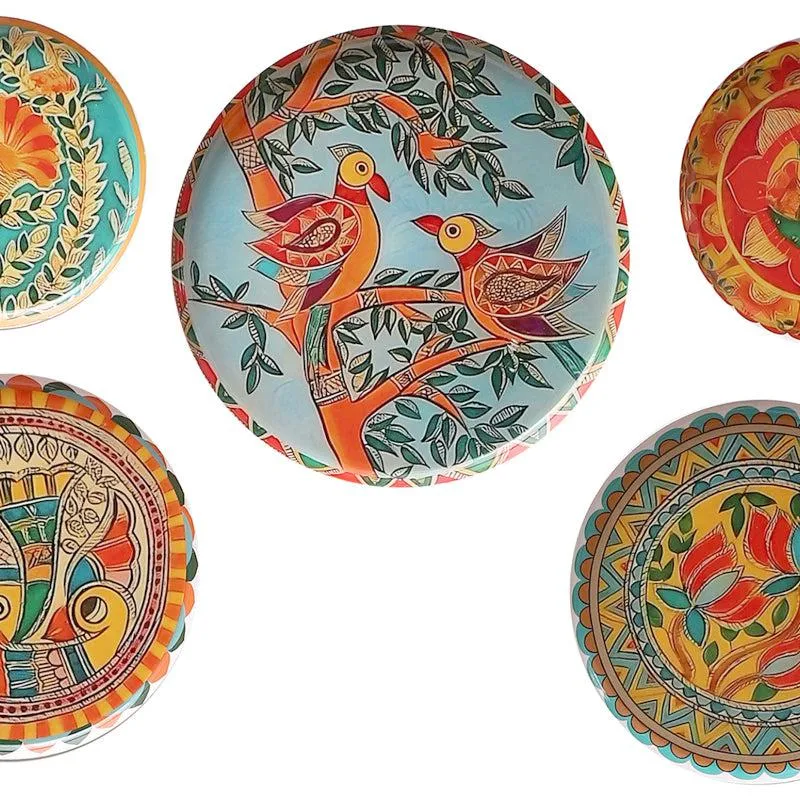 Mural Bageecha Wall Plate - Set Of Five media 3