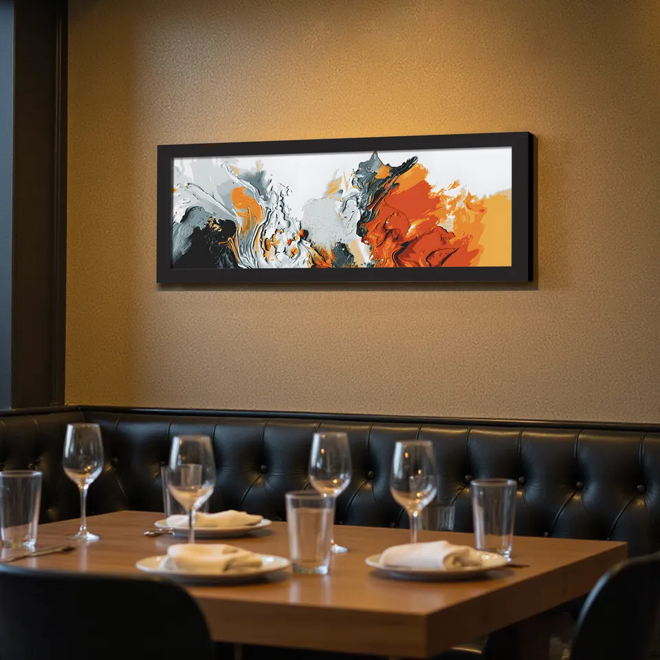 Aestrel Abstract Wall Art With Frame media 6