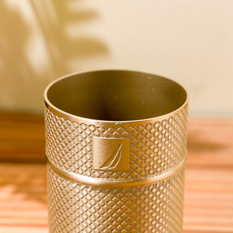 Nautica Rinse Line Diamond Etch Stainless Steel Bathroom Tumbler media 5