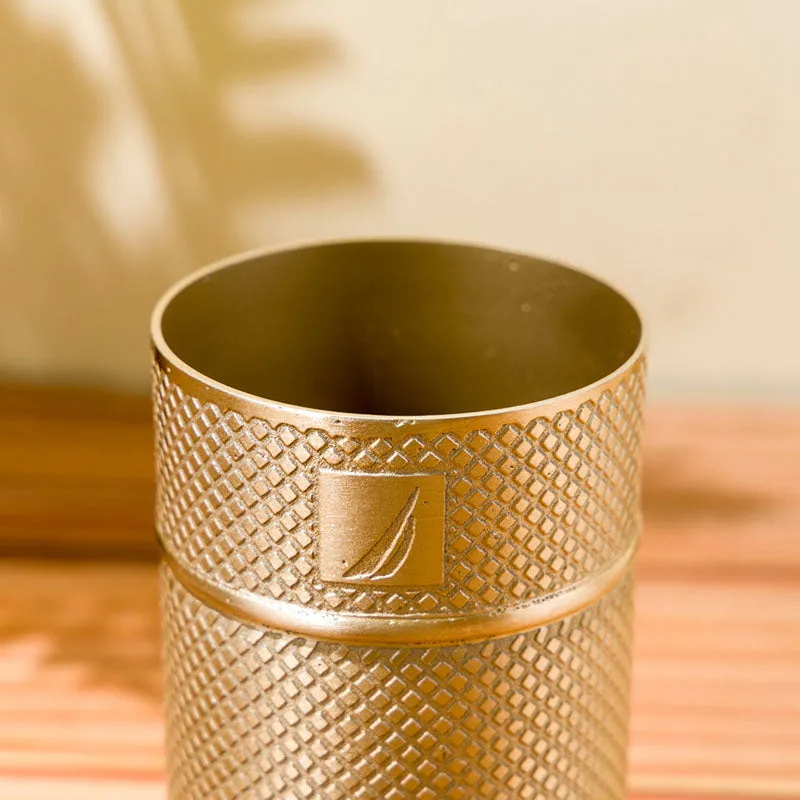 Nautica Rinse Line Diamond Etch Stainless Steel Bathroom Tumbler media 5