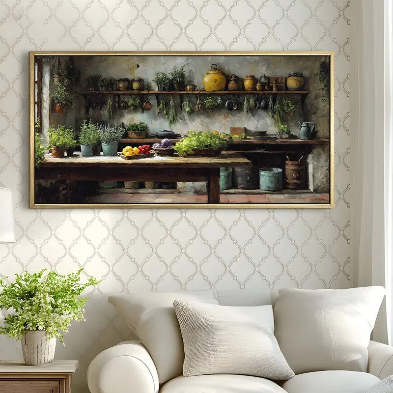 Herb Garden Canvas Wall Painting With Frame media 4