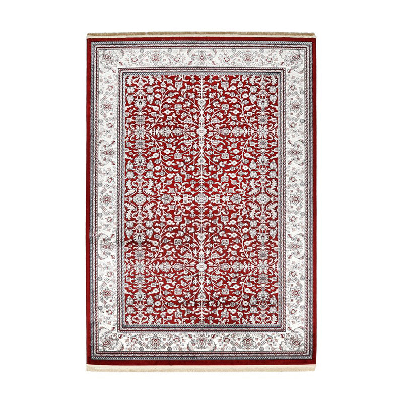 Noorvan Art Silk Carpet - Red