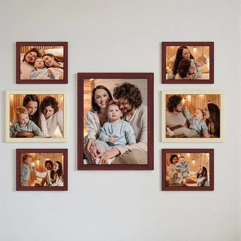 Amara Wooden Photo Frame - Set Of Seven media 1