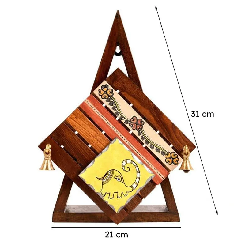 Akocha Tribal Wooden Wall Lamp media 7