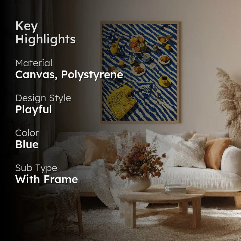 Bistrova Canvas Wall Painting With Brown Frame media 2