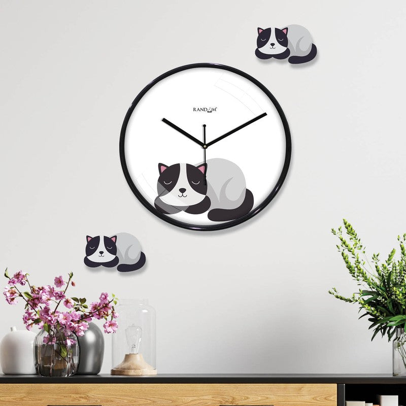 Cat Nap Time Wall Clock