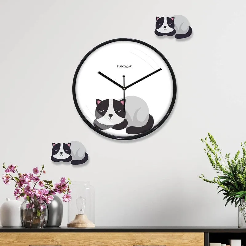 Cat Nap Time Wall Clock media 1