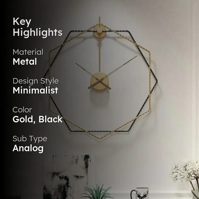 Hex Chrona Analog Wall Clock media 2