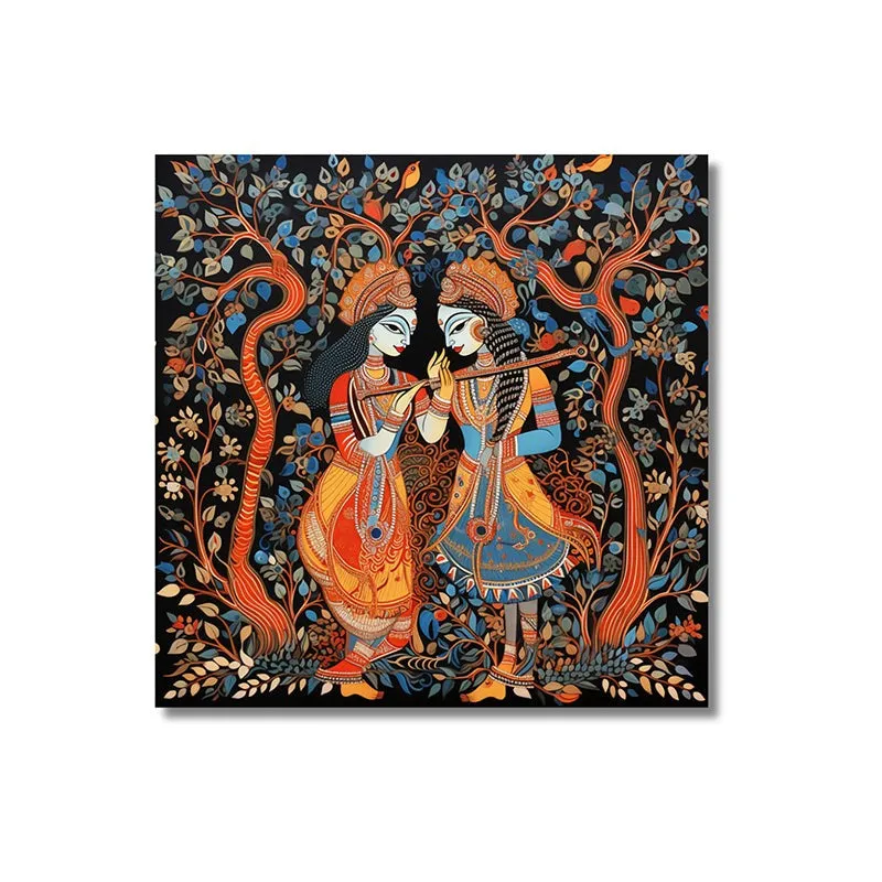Kanha - Radha Trance Canvas Wall Art media 3