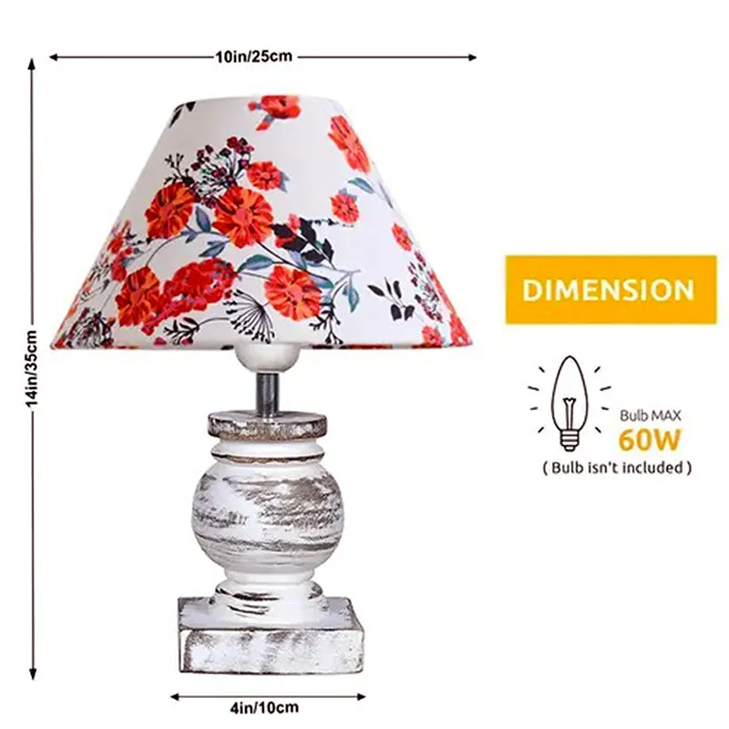 Aliora Nova Fleura Wooden Table Lamp - Multicolor media 5