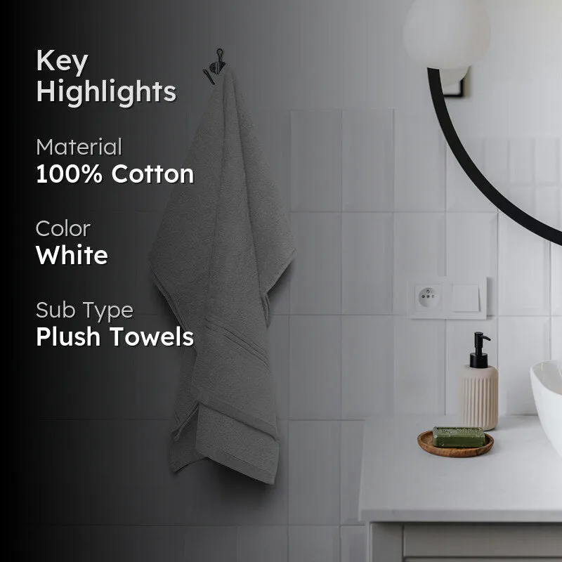 Micro Cotton LuxeDry Solid Bath Towel - White media 2