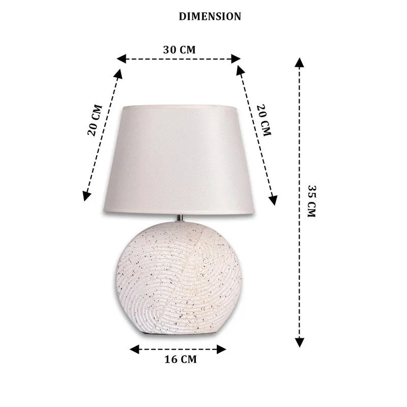 AarviDecor Gideon Accent Ceramic Table Lamp - White media 9
