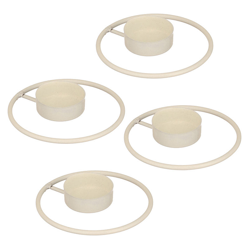 Idola Tealight Candle Holder (White) - Set of Four media 4