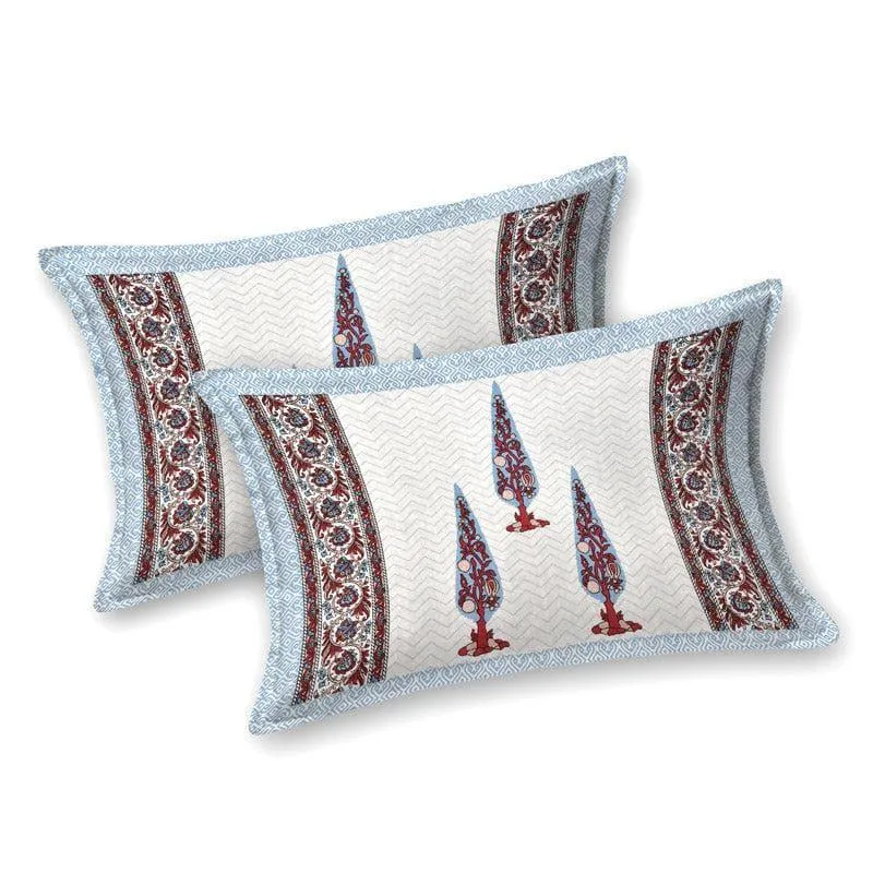 Trinakshi Printed Cotton Bedsheet (Maroon) - 140 TC media 6