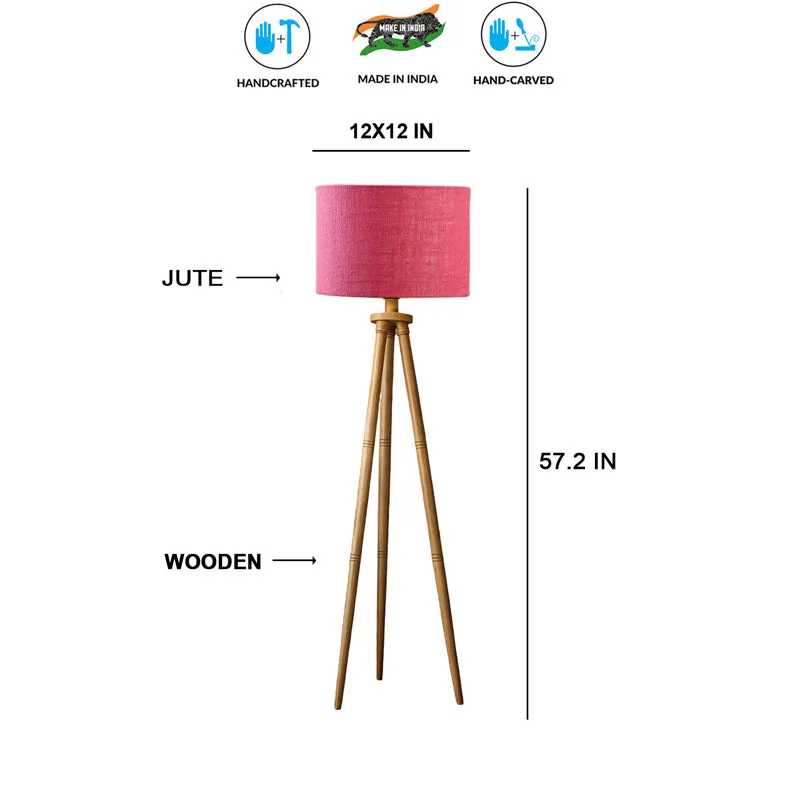 Sienna I Tripod Floor Lamp - Pink media 6