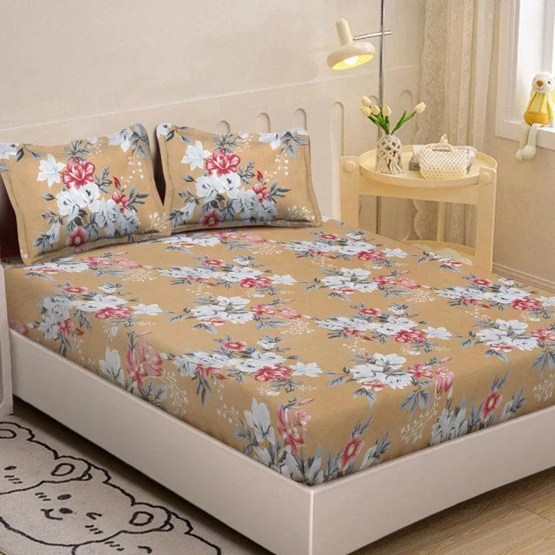 Floral Secret Printed Bedsheet - 150 GSM media 1