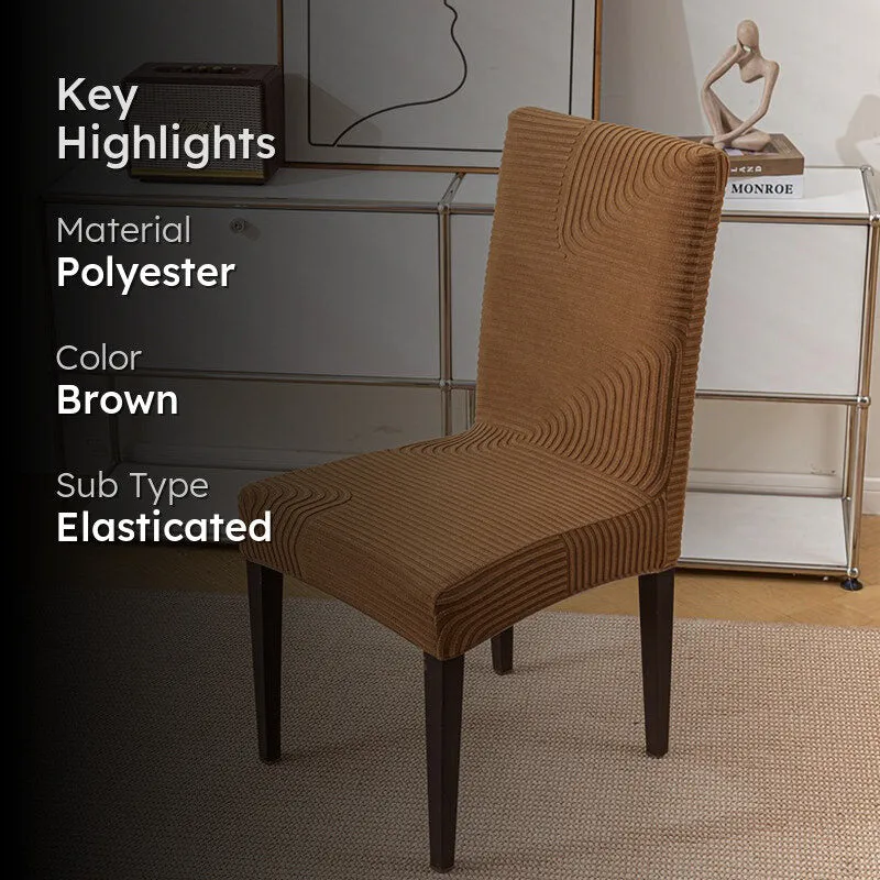 Avaria Polyester Chair Cover - Brown media 2
