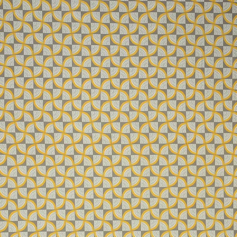 Selenia Floral Fitted Microfiber Bedsheet (Grey & Yellow) - 130 GSM - 5