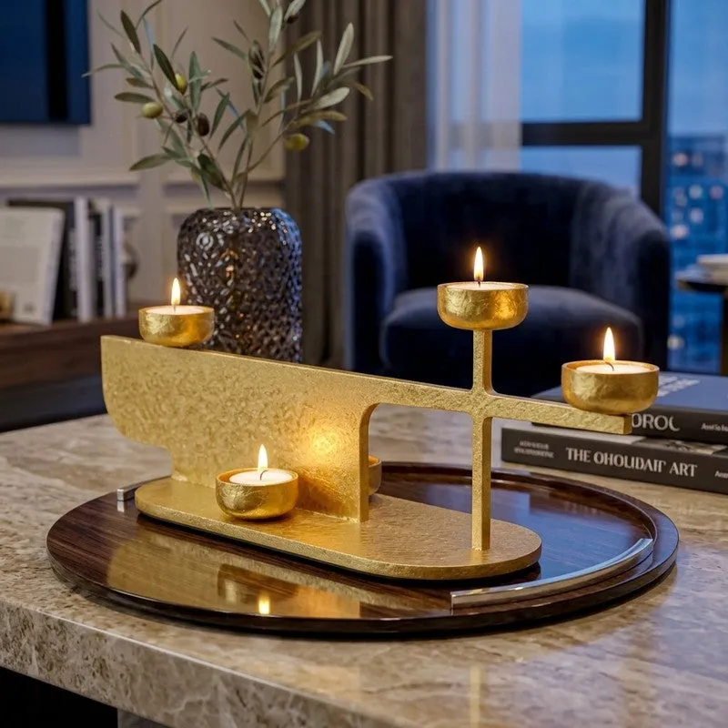Lumora Luxe Metal Tealight Candle Holder media 1