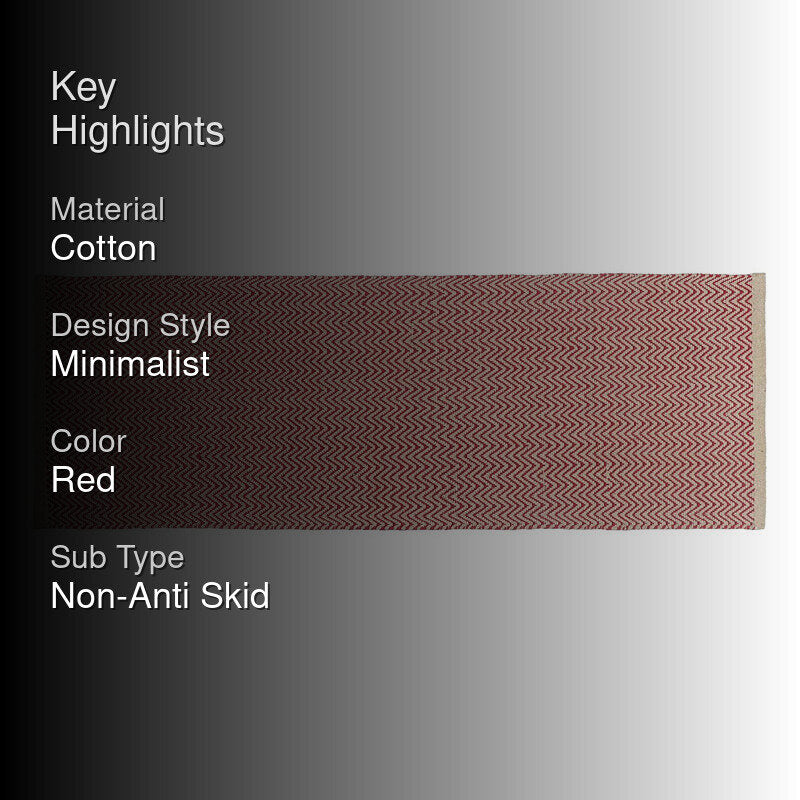 Atelier Cotton Runner Rug - Red media 2